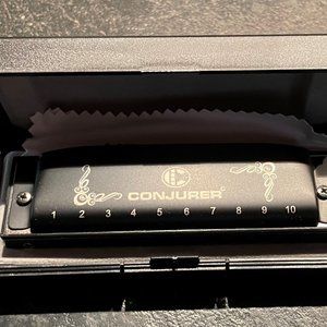 Harmonica, 10-Hole, C Key,  Matte Black (NWOT)